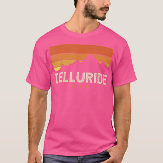 Camiseta Montañas de Telluride Colorado en el Vintage Sende