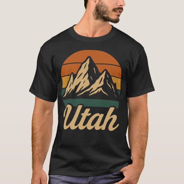Camiseta Montañas de Utah Estado de EE. UU. (Anverso)
