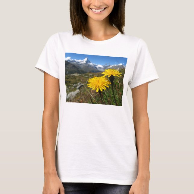 Camiseta Montañas de Valais suizas (Anverso)