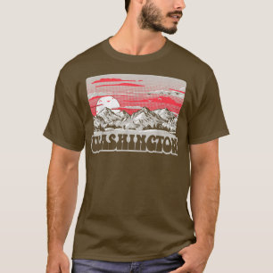 Camiseta Montañas de Washington Vintage Ochties Ret
