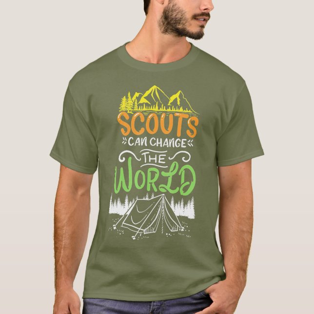 Camiseta Montañas del campamento Scout Scouts (Anverso)