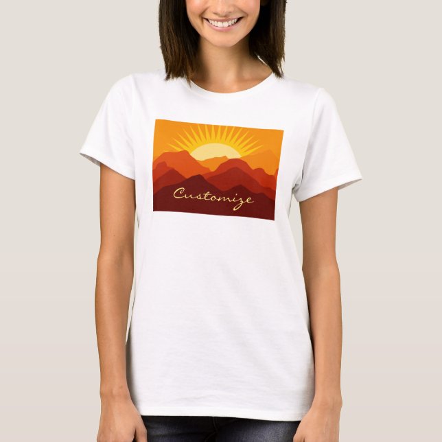Camiseta Montañas del desierto Thunder_Cove (Anverso)
