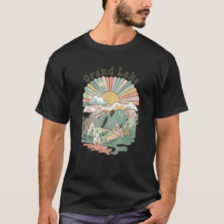 Camiseta Montañas del Gran Lago Colorado en el Vintage