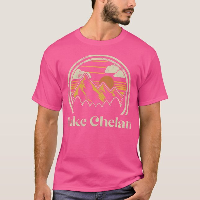 Camiseta Montañas del lago Chelan en Washington Senderismo  (Anverso)