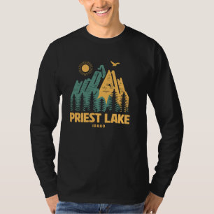 Camiseta Montañas del lago Sacerdote Idaho Senderismo Vinta