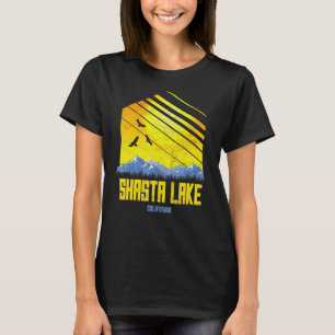 Camiseta Montañas del Lago Shasta California en Camping Vi