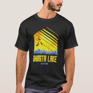 Camiseta Montañas del Lago Shasta California en Camping Vi