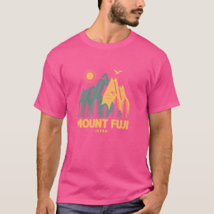 Camiseta Montañas del Monte Fuji Japón haciendo senderismo 