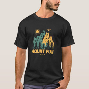 Camiseta Montañas del Monte Fuji Japón haciendo senderismo 