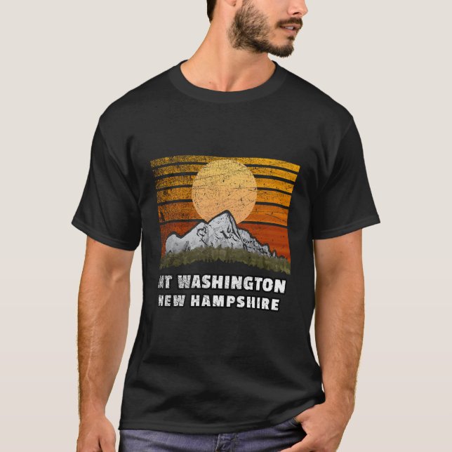 Camiseta Montañas del Monte Washington New Hampshire (Anverso)