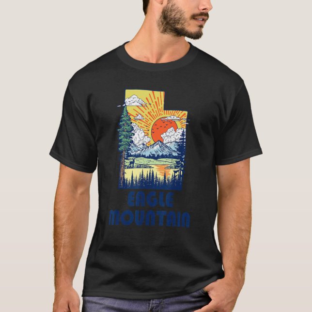 Camiseta Montañas del Orgullo Natural de Utah Montañas del  (Anverso)