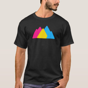 Camiseta Montañas del Orgullo Pansexual Bandera LGBTQ Pan L