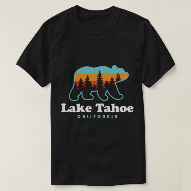 Camiseta Montañas del Oso de California en el Lago Tahoe Se (Diseño del anverso)
