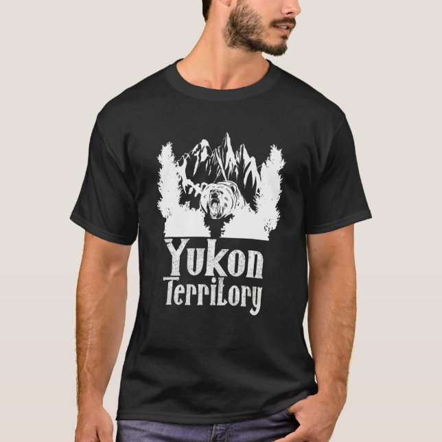 Camiseta Montañas del oso de la naturaleza de Canadá Yukón  (Anverso)