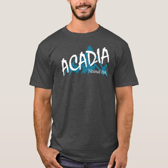 Camiseta Montañas del Parque Nacional de Acadia (Anverso)