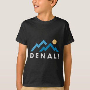 Camiseta Montañas del Parque Nacional Denali Retro Vintage