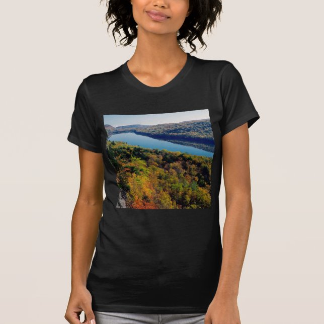 Camiseta Montañas del puerco espín del lago (Anverso)