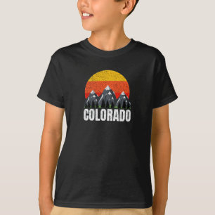 CAMISETA MONTAÑAS DEL RETRO COLORADO