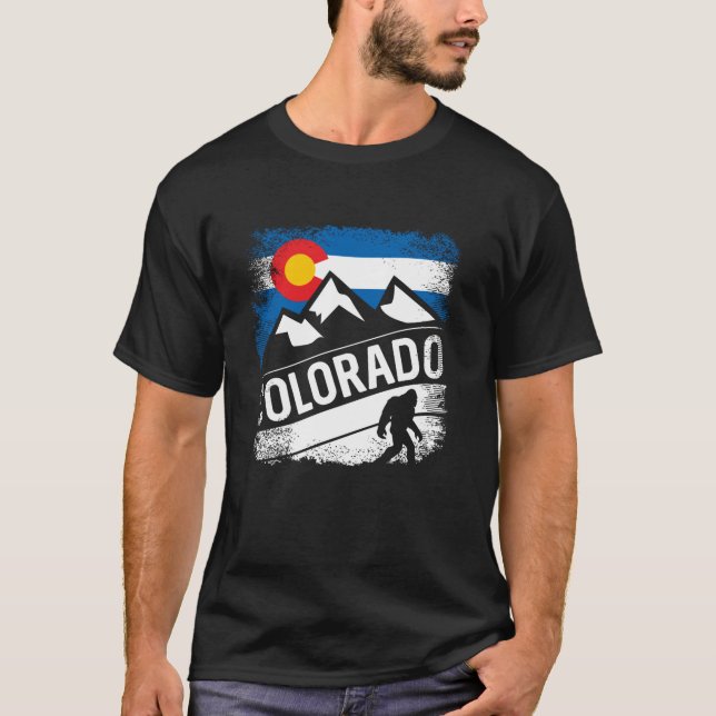 Camiseta Montañas del Sendero Bigfoot Colorado (Anverso)