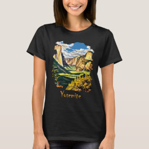 Camiseta Montañas del Valle de Yosemite Naturaleza Viaje