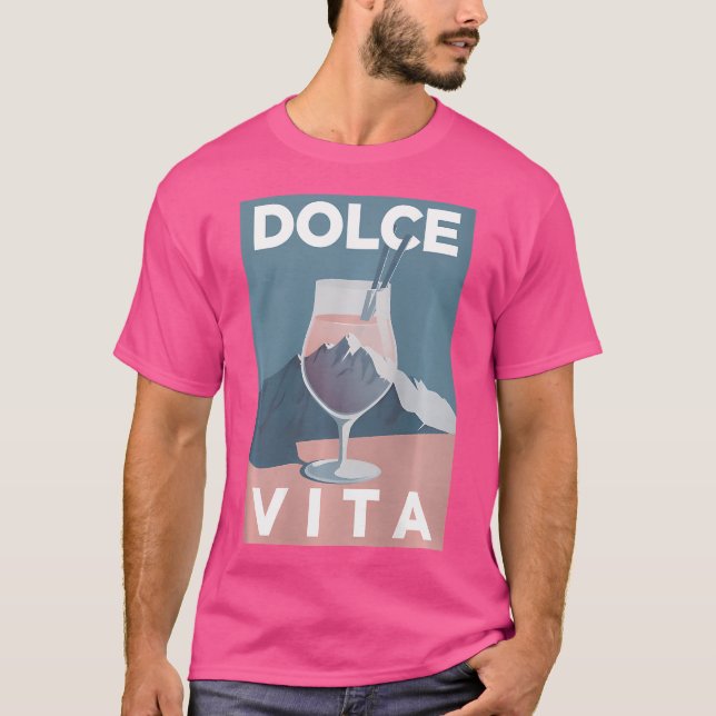 Camiseta Montañas Dolce Vita Painting Italia Senderismo Spr (Anverso)