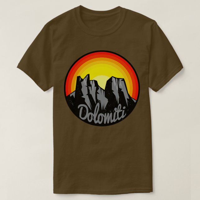 Camiseta Montañas Dolomitas 1 (Diseño del anverso)