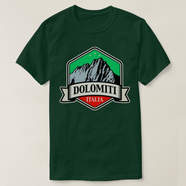 Camiseta Montañas Dolomitas Dolomiti 1 (Diseño del anverso)