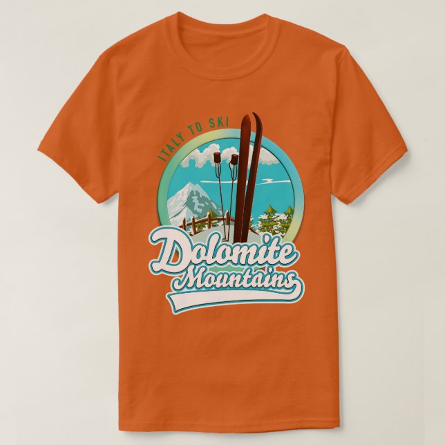 Camiseta Montañas Dolomitas Esquina de Italia 1 (Diseño del anverso)
