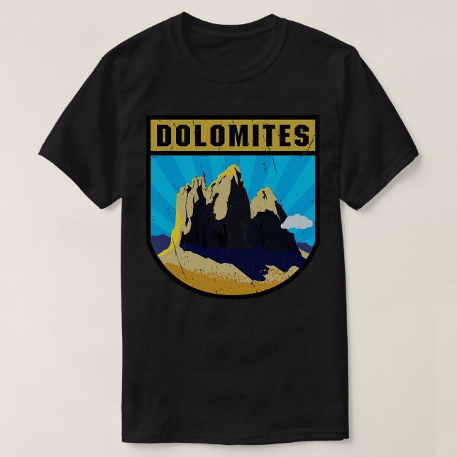Camiseta Montañas Dolomitas Italia (Diseño del anverso)