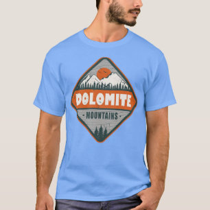 Camiseta Montañas Dolomitas Italia Diseño de Senderismo de