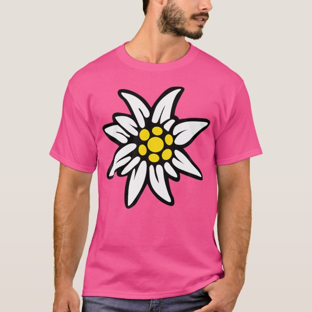Camiseta Montañas Edelweiss Senderismo Gift Alpes Baviera (Anverso)