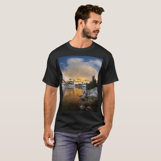 Camiseta Montañas Ediza Lake Sunset - Sierra Nevada (Anverso completo)
