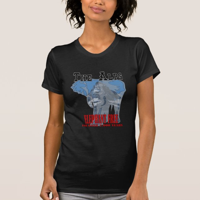Camiseta Montañas - el elefante libera (Anverso)