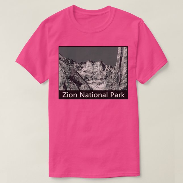 Camiseta Montañas en el Parque Nacional de Zion Destino de  (Diseño del anverso)