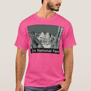 Camiseta Montañas en el Parque Nacional de Zion Destino de 