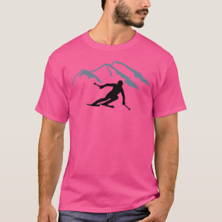 Camiseta Montañas esquiando