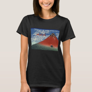 Camiseta Montañas Fuji en Navidades y arte japonés