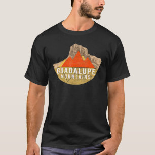 Camiseta Montañas Guadalupe De La Montaña Retro Usa