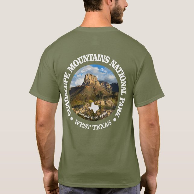 Camiseta Montañas Guadalupe NP (Reverso)