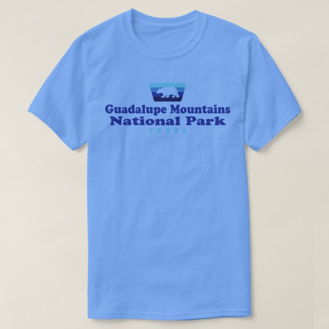 Camiseta Montañas Guadalupe Parque Nacional de la Bandera R (Diseño del anverso)