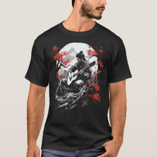 Camiseta Montañas guitarianas japonesas de baile Enka