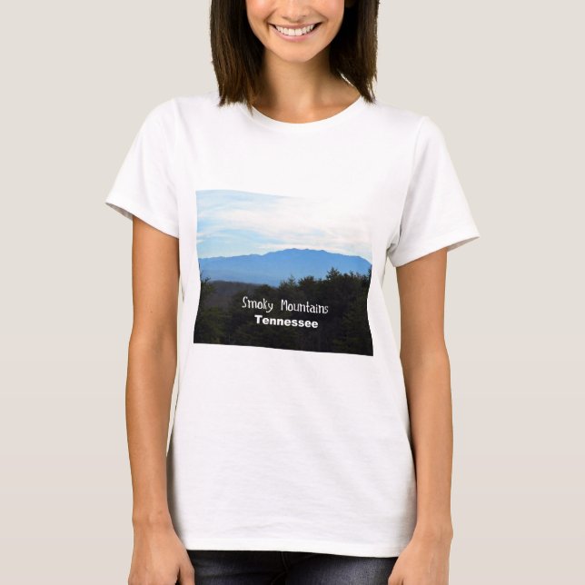 Camiseta Montañas humeantes, Tennessee (Anverso)