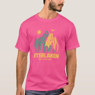 Camiseta Montañas Interlaken Suiza Senderismo al aire libre