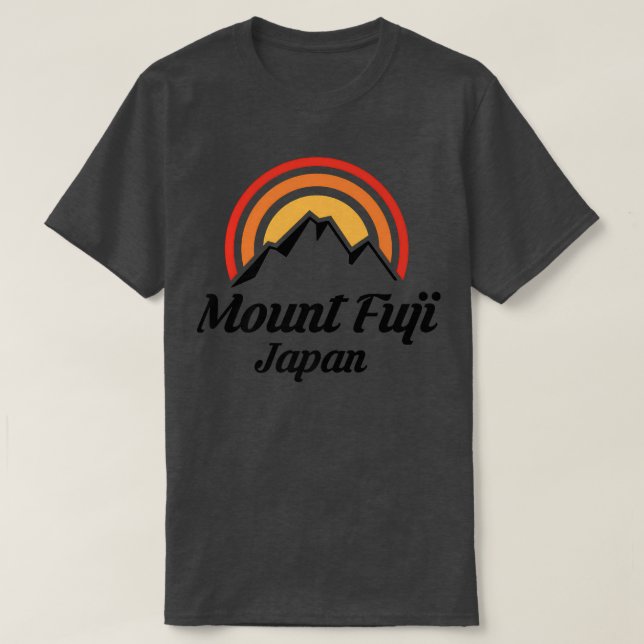 Camiseta Montañas japonesas del Monte Fuji (Diseño del anverso)