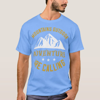 Camiseta Montañas Las Aventuras Al Aire Libre Llaman
