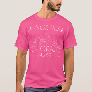 Camiseta Montañas Longs Peak Colorado al aire libre Mínimo 