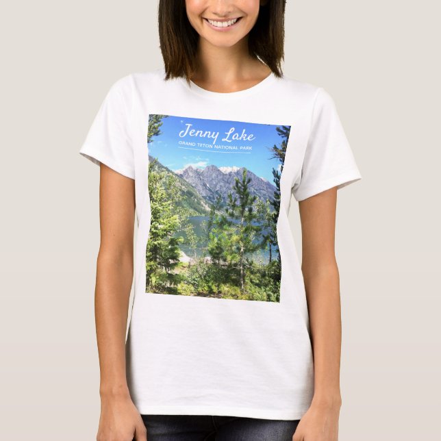 Camiseta Montañas magníficas del lago el | Teton jenny (Anverso)