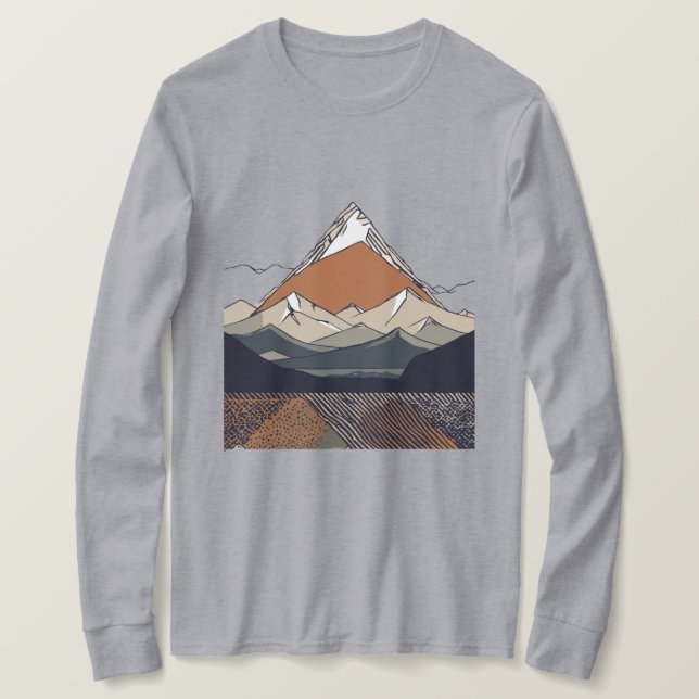 Camiseta "Montañas majestuosas" (Anverso del diseño)