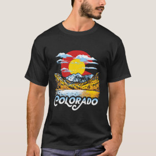 Camiseta Montañas Maroon Bells de Bandera Colorado