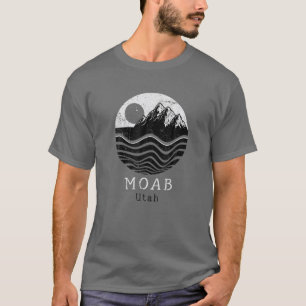 Camiseta Montañas Moab Vintage Senderismo Camping Utah Ret